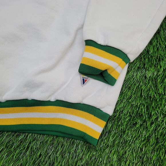 Vintage 80s BMS Varsity Ringer Sweatshirt Womens M 22x20 USA - Picture 14 of 14